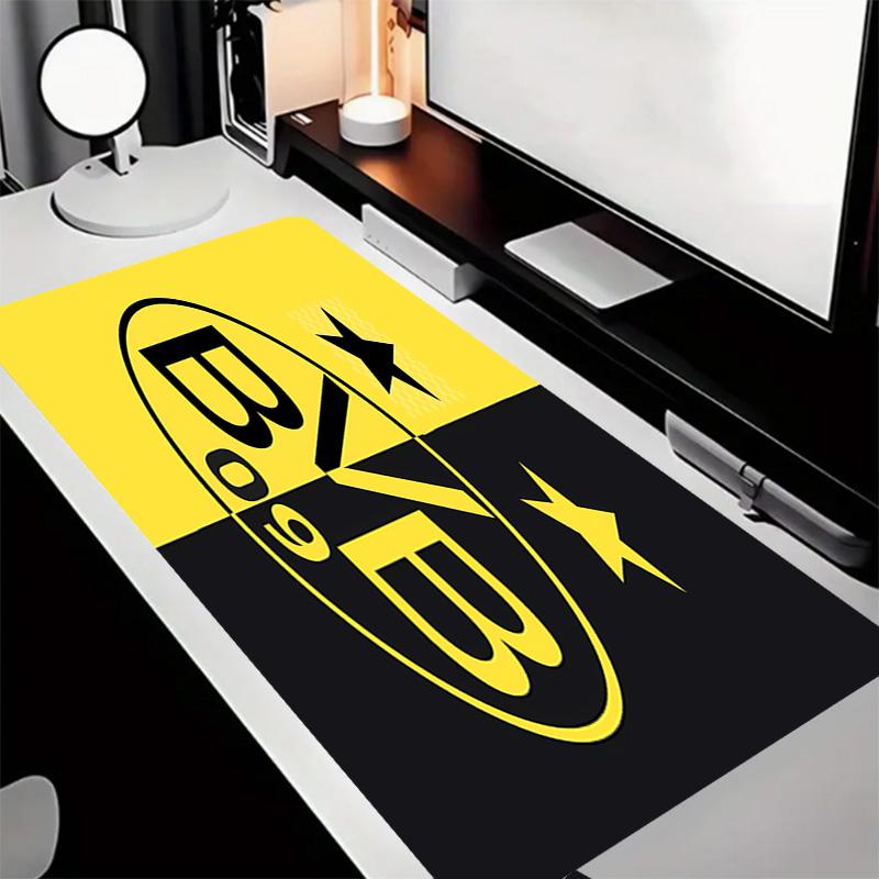 Borussia Dortmund Theme Premium Non-slip Mouse Pad with Stitched Edges,Durable Rubber Material,for Desktop & Gaming Great Gifts