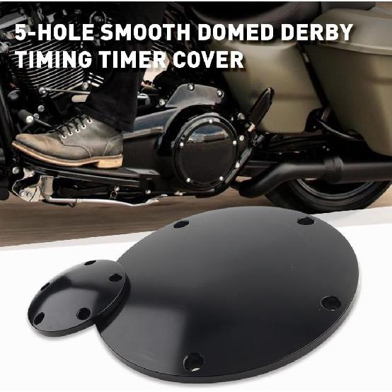 GZYF Motorcycle CNC 5 Holes Derby Cover & Point Cover for Harley Dyna 1999-2017, Softail 1999-UP, Touring FLHT FLHR FLHX FLTR FLHTCUTG 1999-2015,