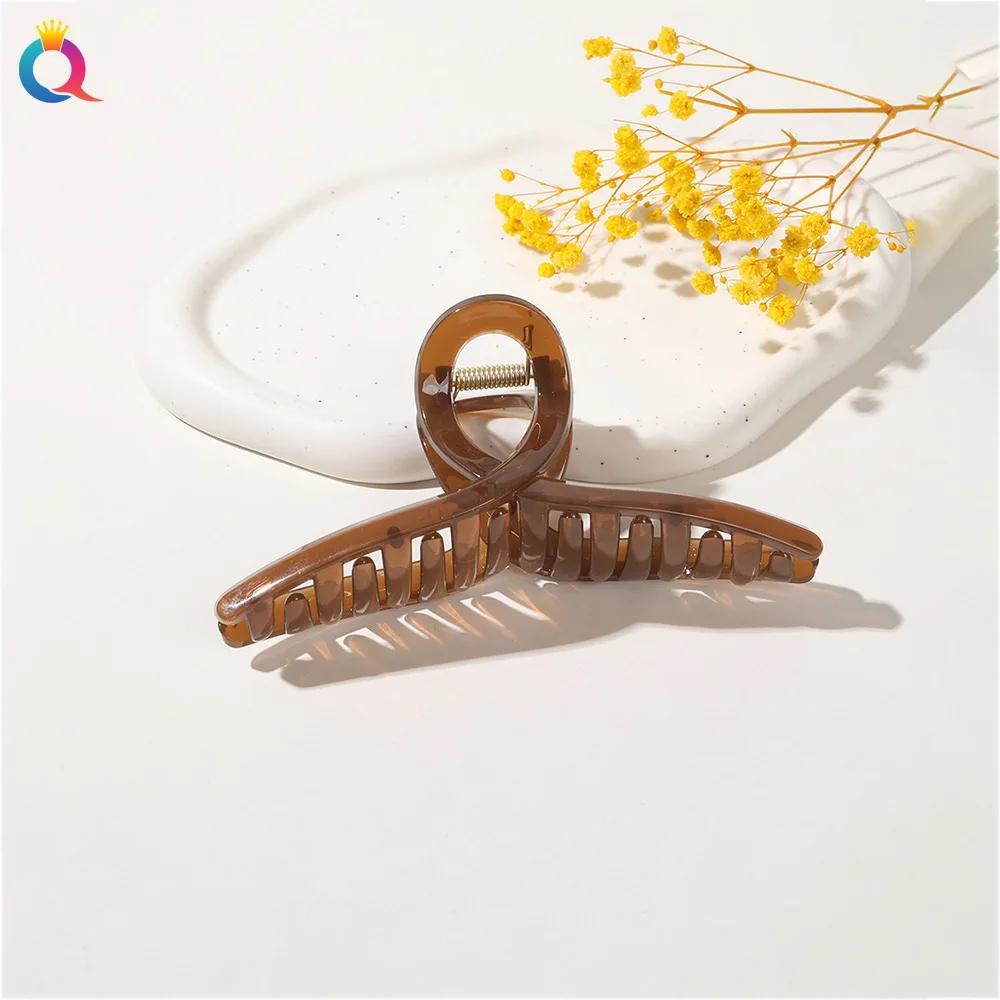 11-13cm Vintage Cross Hair Clip Large Barrette Crab Hair Claws Bath Ponytail Clip for Women Girls Claw Clip Hair Accessories