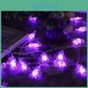 Versatile 20 Led String Lights With Charming Purple Design For Halloween Celebrations