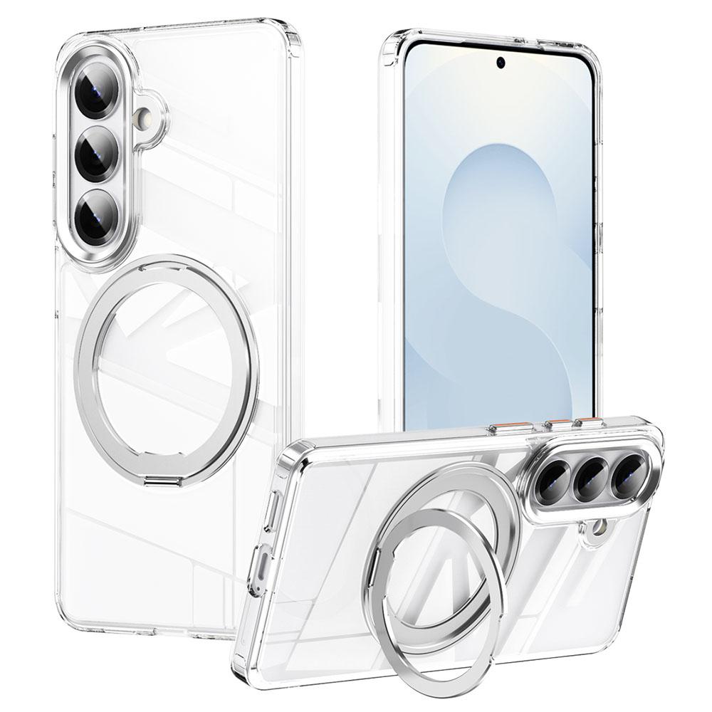 For Samsung Galaxy S26 / S26 Pro Magnetic Case TPU + Acrylic + Metal Kickstand Matte Phone Cover