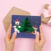 Pop Up Christmas Cards 3D Santa Claus Greeting Card Cute Christmas Thank You Cards Merry Christmas Card Pop Up Christmas Card