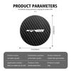 Cotfud1 For KIA Car Carbon Fiber Coaster Non-Slip Mat Water Cup Anti-Slip Cup Pad Auto Accessories Proceed Sorento Cerato Optima