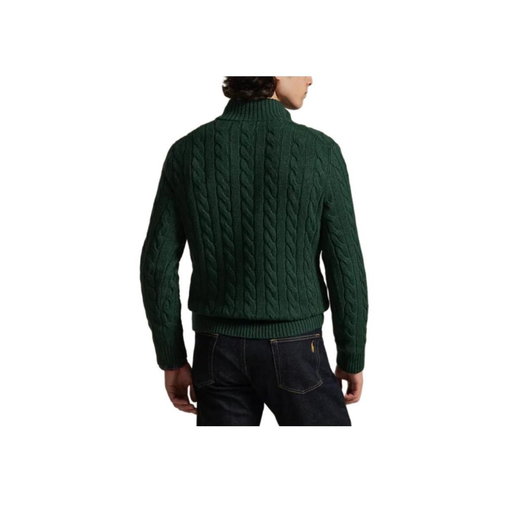 Polo Ralph Lauren Solid Ribbed Cotton Half-Zip Knit Sweatshirt Men Sweatshirts MNPOSWE16822363