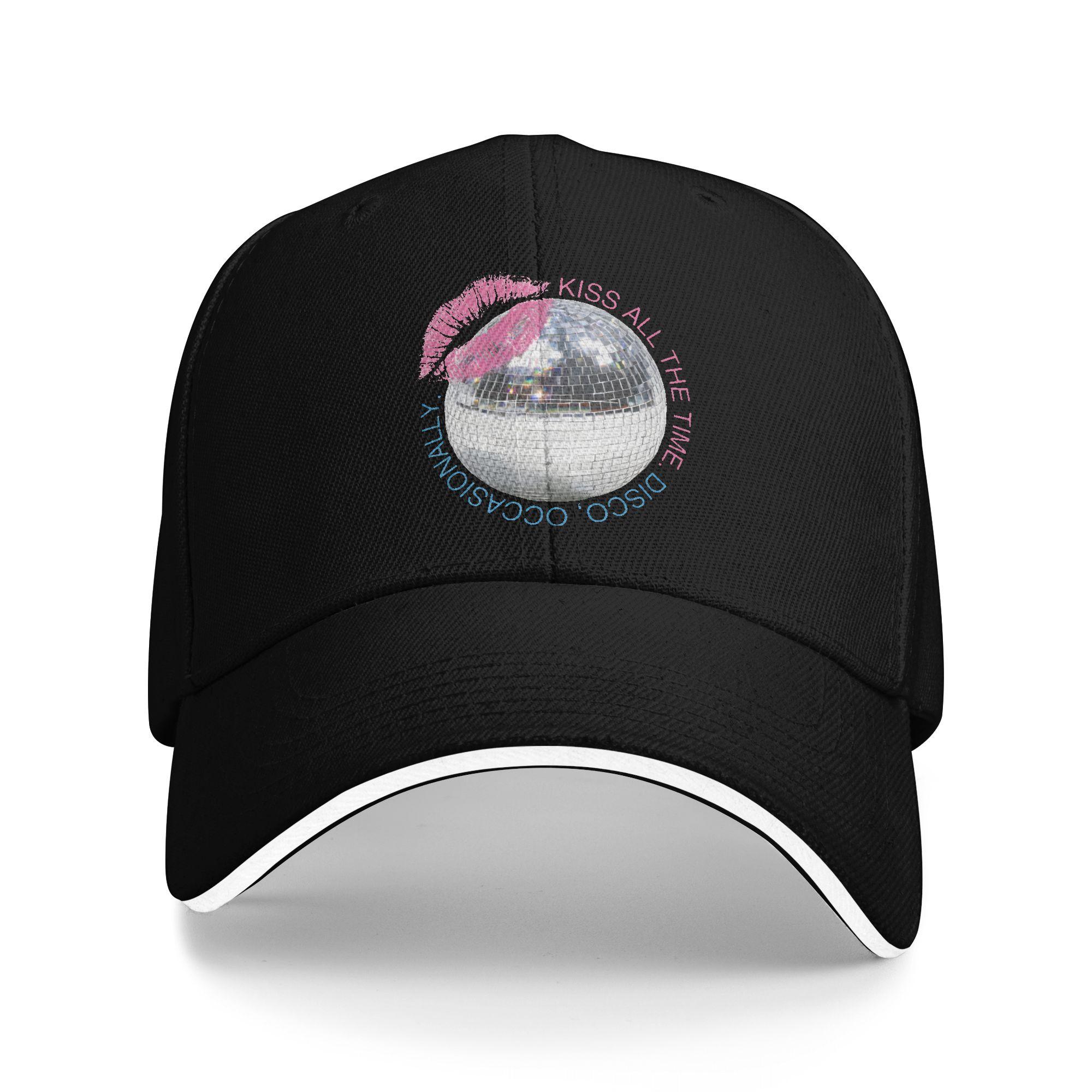 

Kiss All The Time Disco Harrys Baseball Caps Hip Hop Styles Sandwich Hat Unisex Polyester Dad Hat Fishing One Size