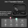 Kalbos vertėjas ausinės AI vertimo ausinės realiu laiku 144 kalbos vertimo ausinės Bluetooth 5.4 vertimo įrenginys iOS Android