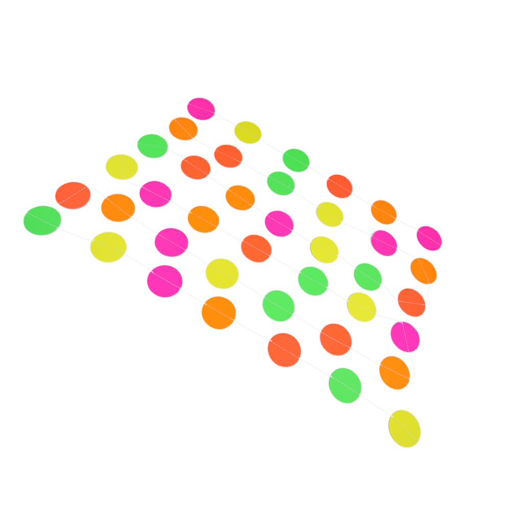 Wedding Party Decorations Neon Fluorescent Garland UV Blacklight Glow PVC Colorful HAPPY BIRTHDAY Hanging Banner Festive Supplie