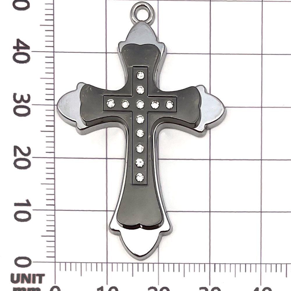 White K Point Alloy Cross Pendants for DIY Jewelry