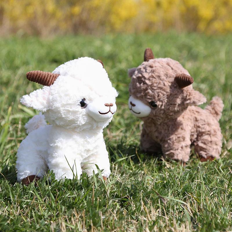 Cute Fluffy Sheep Stuffed Doll Standing Posture Big Eye Plush Toy 11/15/25Cm Suitable For Baby Sleep Companion Gift