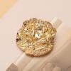 5pcs Irregularly Shaped Buttons 18mm/23mm/45mm Gold/Silver Color Wrinkle Shank Buttons Clothing Accessories