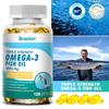 Bcuelov triple strength Omega3 fish oil 3600mg containing EPA DHA astaxanthin 120 capsules