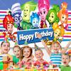 Cartoon The Fixies Backdrop Kids Birthday Decorations Party Supplies Baby Shower Banner Photo Shoot Props Boys Girls Favor Gifts