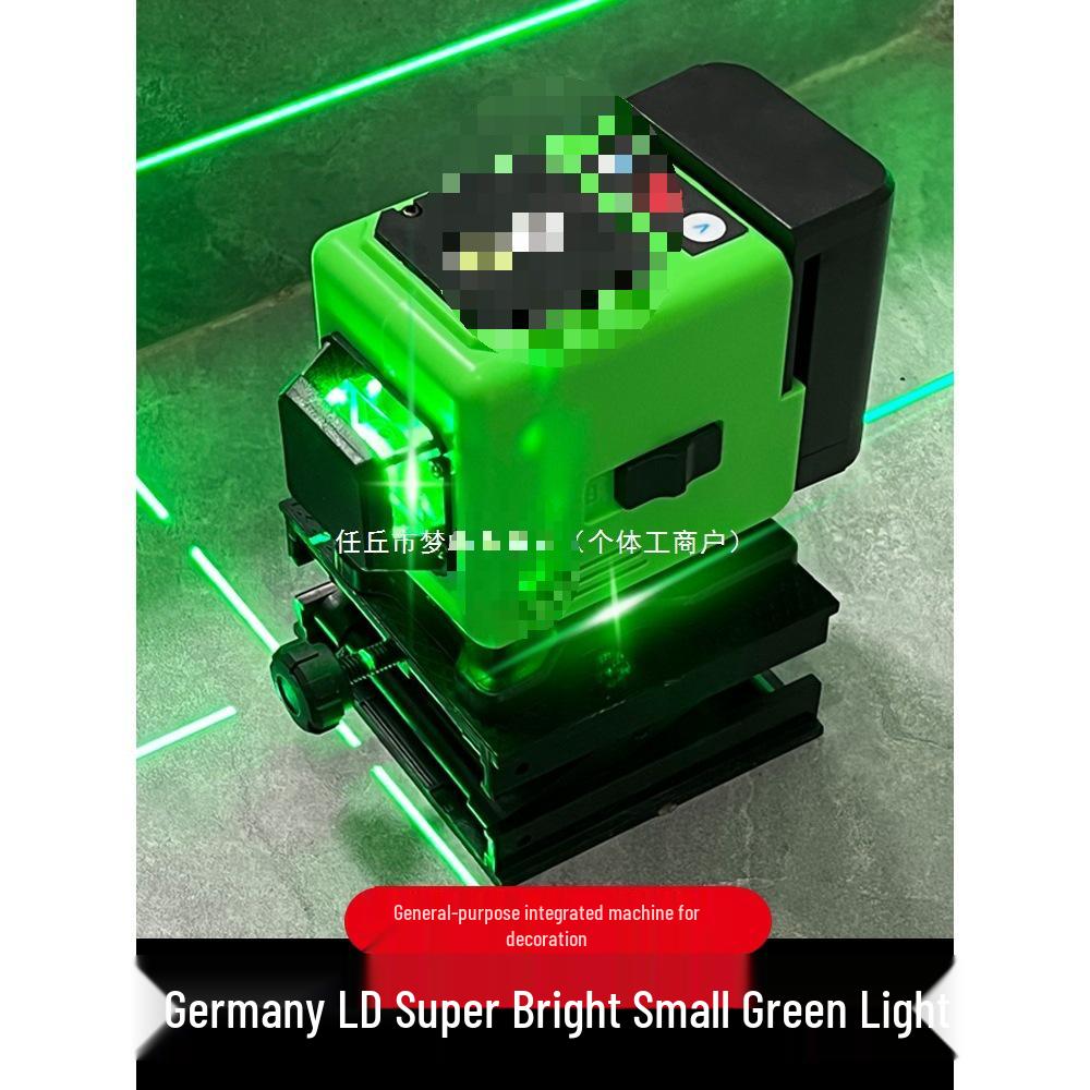 12-Line High-Precision Green Laser Level with Strong Light and Self-Leveling