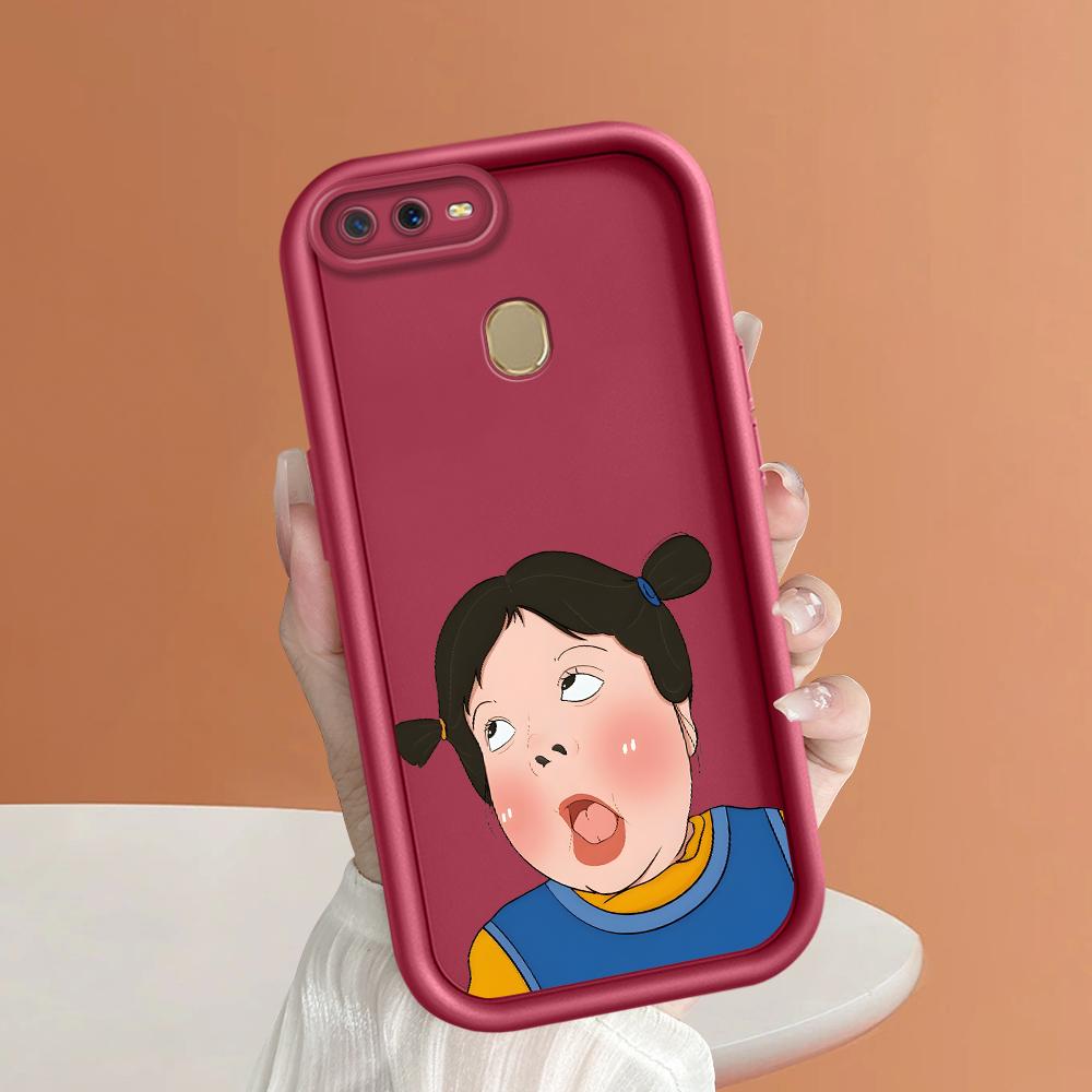 Soft Silicone Square Ladders Cartoon Pattern Full Cover Camera Protection Shockproof Case for OPPO Reno Realme OnePlus