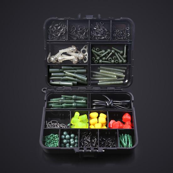 Fishing Hooks Accessories Set with Storage Case Rust Resistant Lightweight Compact Portable Fishing Rig Kit