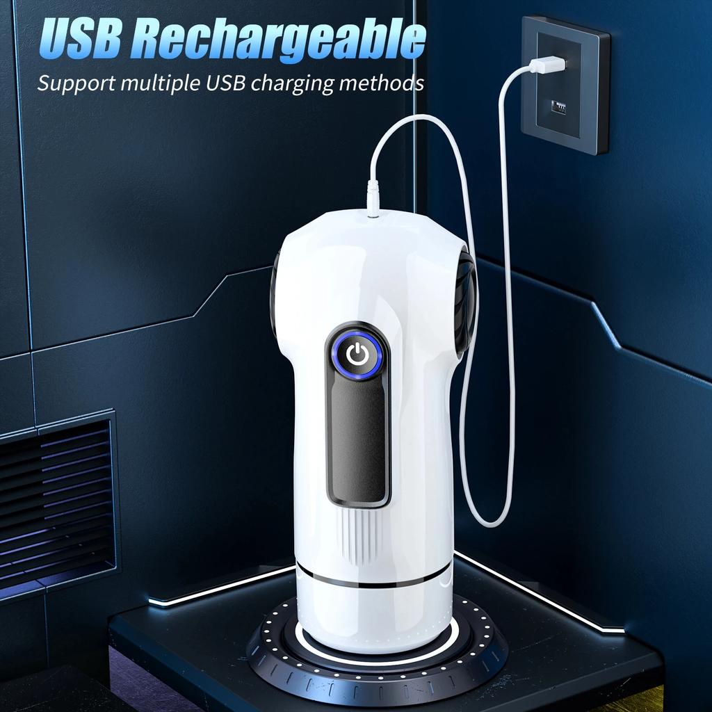 Automatic TPE Channel Vibration Vagina Hands Free Male Blowjob Sucking Masturbators Cup Penis Pump Adult Sex Toys for Men 18