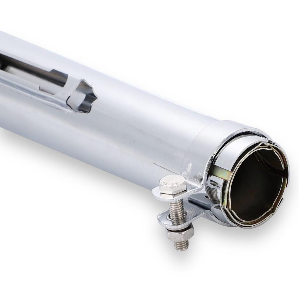 Kanoan Inner Diameter American Trumpet for Universal Aftermarket 54cm Slip-on Muffler, 36-45mm, Style, Renessa, Estrella, W400, W650, W800, BOLT,