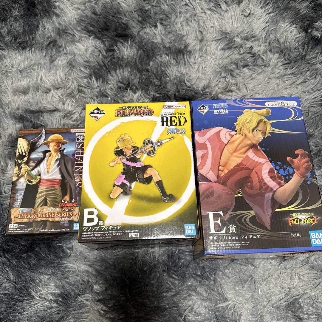 

[Б/У] 1-й тираж One Piece Приз B Усопп Приз E Сабо DXF Шанкс