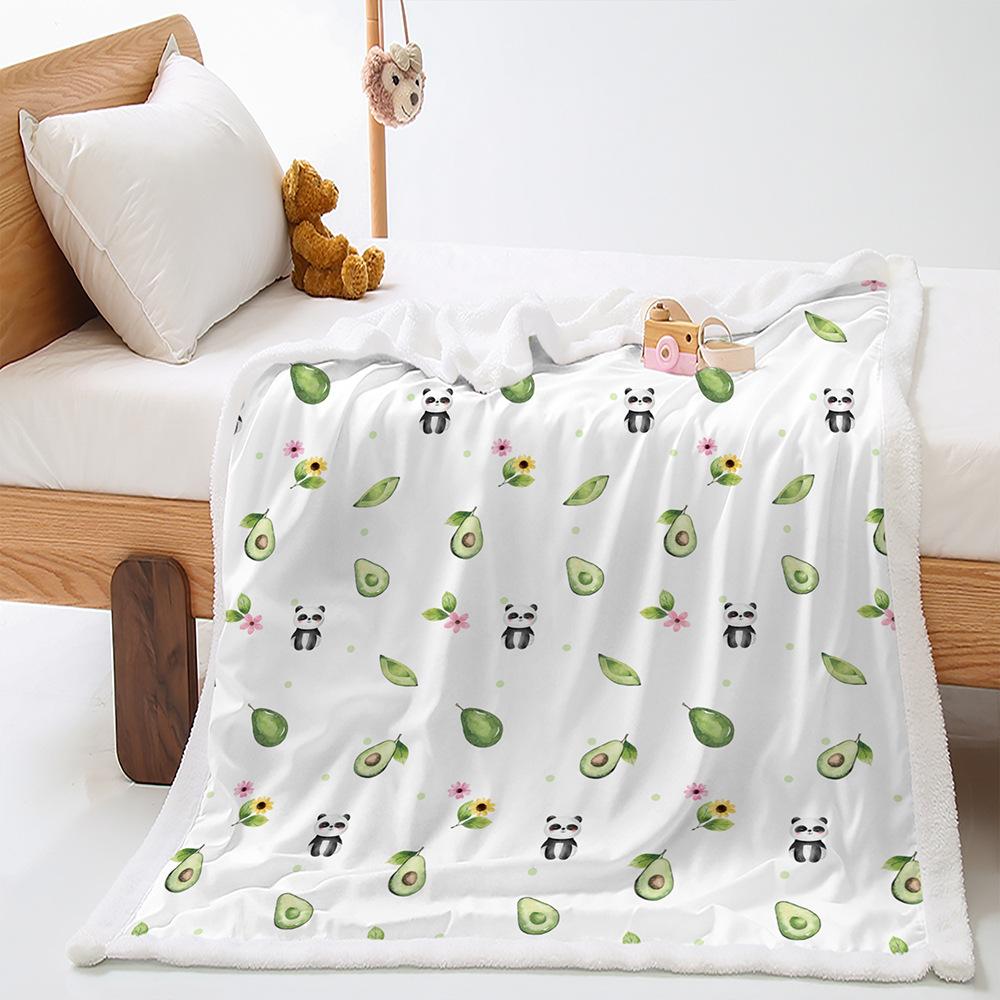 Blanket Fruit Vegetable Blanket Lamb Fleece Crystal Fleece Blanket Blanket Universal