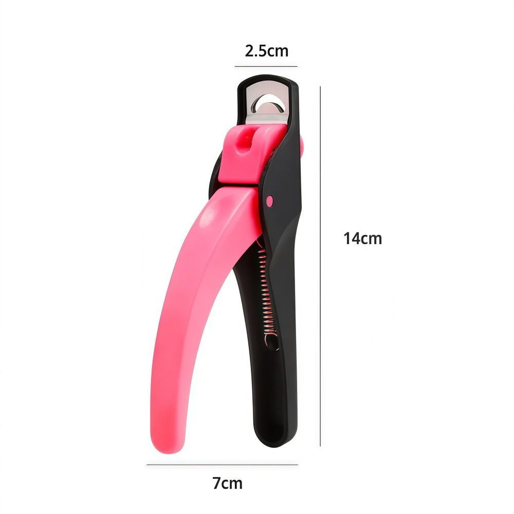 Splash Protection Acrylic Fake Nail Clippers Built-in Nail Buffer Nail Tools For Acrylic Nails