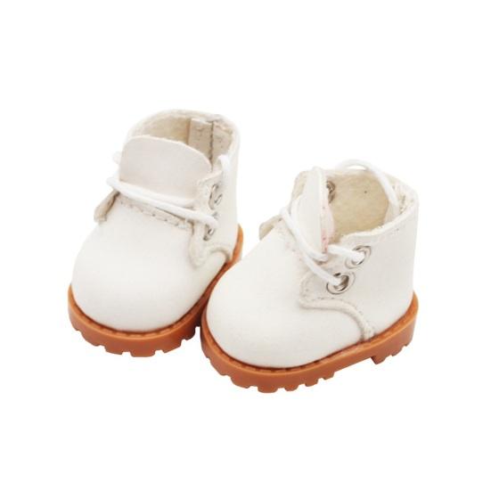 Doll Shoes Accessories Mini Martin Boots for 15cm Doll Faux Leather Shoes