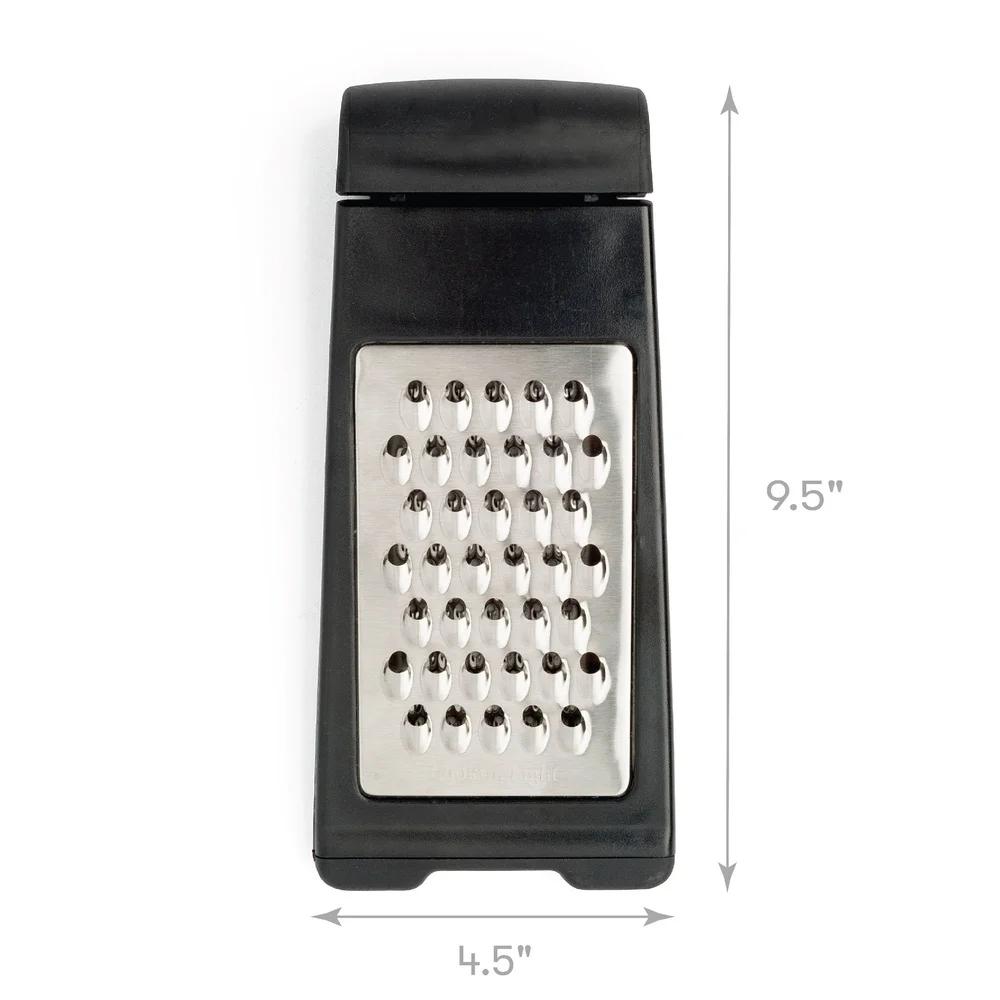 Multifunctional Stainless Steel Folding Grater Zester Ergonomic Handle Easy Storage Sharp Blades Easy to Clean Kitchen Tool