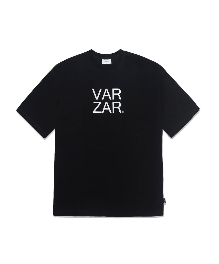 Bajal Original White Big Logo Short Sleeve T-Shirt Black