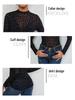 2026 Sexy Sling Dress with Bra & Stand Collar Mesh Top for Women