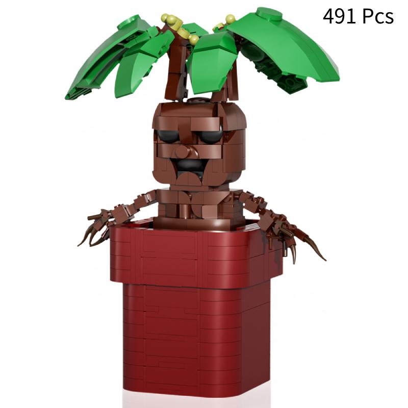 Potted Plant Mandrake Building Blocks Toys Model Diy Small Educational Grain