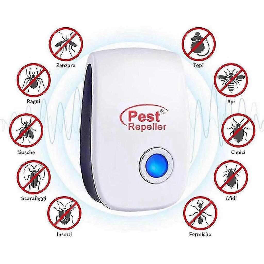 Ultrasonic Pest Repeller 6 Pack Indoor Electronic Mosquito Cockroach Mouse Repellent