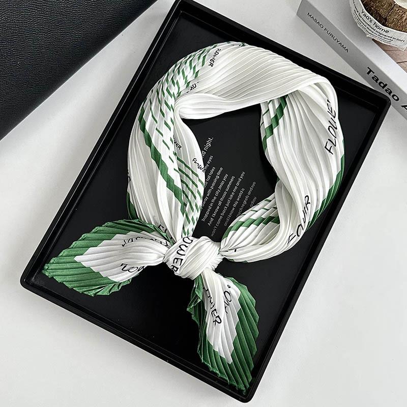 

Folded silk scarf high-end new polka dot silk scarf decorative scarf niche thin scarf scarf versatile small shawl