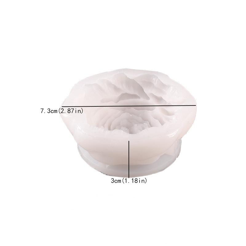 3D Peony Silicone Candle Mold DIY Handmade Flower Aromatherapy Plaster Resin Soap Making Supplies Cake Baking Mold Home Decor