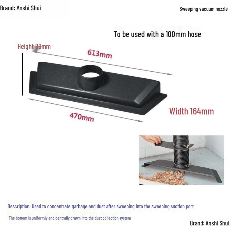 Industrial Vacuum Cleaner Accessories: Dust Collector Adapter, Belt Sander Dust Collector, Three-way Pipe Damper, Valve Crusher