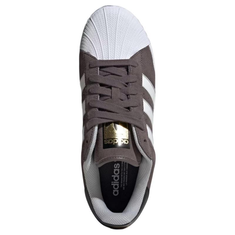 Adidas Originály SUPERSTAR XLG Odolné proti opotřebení Nízké Skateboardové Boty Unisex Tmavě Šedé Tenisky IF3702