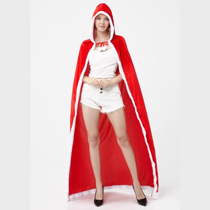 Christmas costumes adult Christmas cape cloak little red riding hood Christmas cape party stage costume