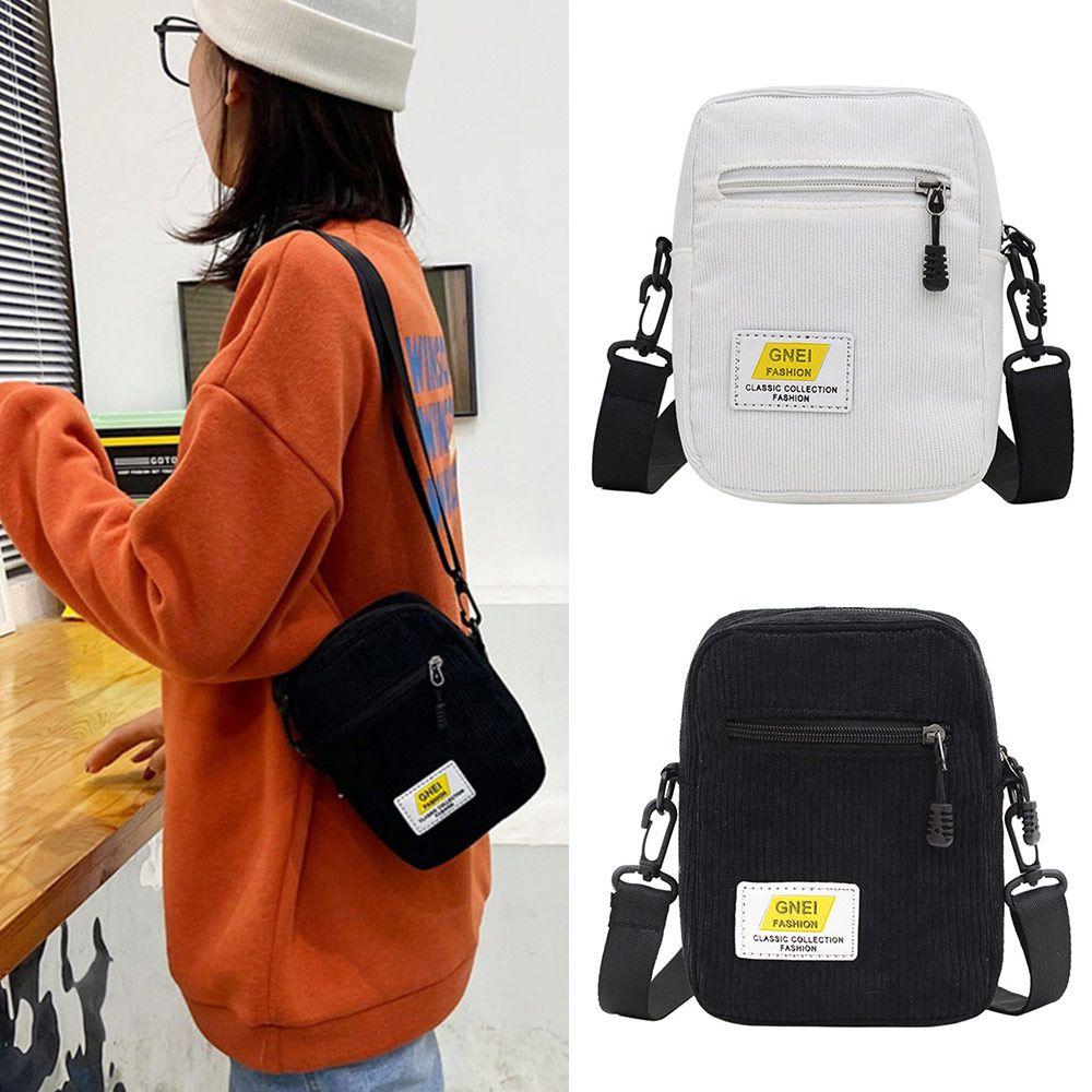 

Women Multi-layer All-match Handbags Corduroy Messenger Bag Shoulder Bag