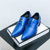 Luxury Brand Pointed Chelsea Shoes Lace Up Luxury Gold Party Men's Formal Shoes High-end Business Casual Shoes for Men's