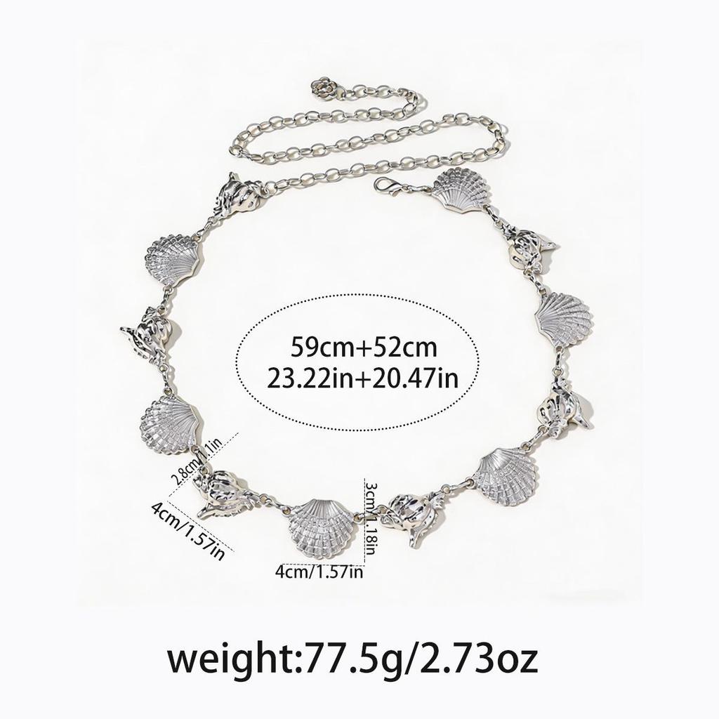 Bohemian Retro Metal Waist Chain for Women - Ethnic Style Body Jewelry