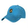 Halloween Ghost Pumpkin Patch Vintage Washed Canvas Baseball Cap with Embroidered Patch Design for Unisex and Women