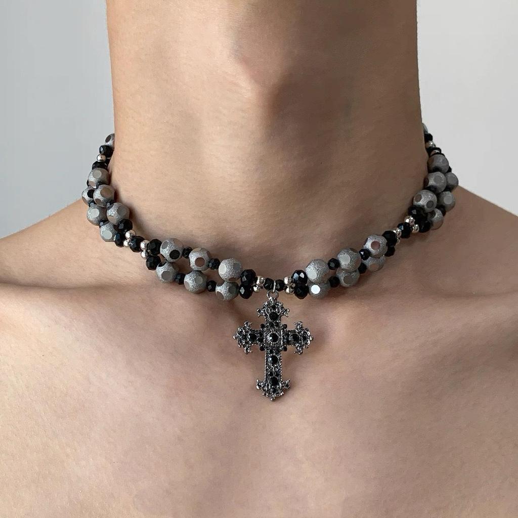 Starburst Double Layer Men's Necklace: Trendy, Light Luxury Hip Hop Style, Unisex Clavicle Chain