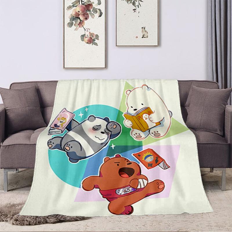 Cute Bear Blanket Suitable All Seasons Soft Comfortable Sofa Office Home Blanket Holiday Birthday Gift Blanket Soft And Comfortable