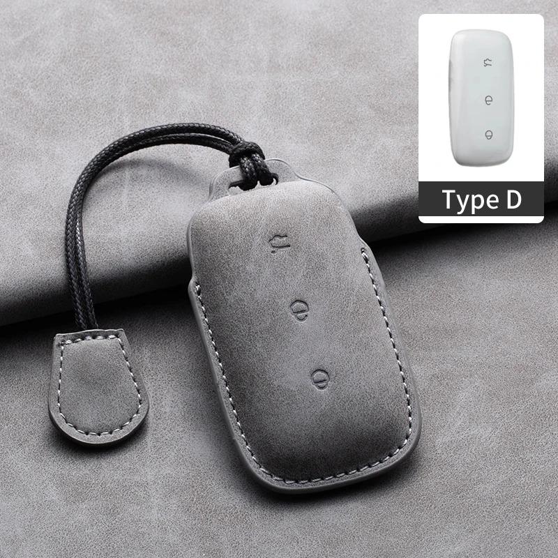 

For Geely Galaxy L7 2026 L6 MAX 1.5T Plus AIR PRO Leather Car Remote Key Case Cover Car Key Fob Shell Keychain Car Accessories
