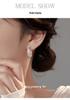 Cui Yan S925 Sterling Silver Korean Style Earrings - Women's C-Shaped Ear Cuff with Cold Fashion Appeal