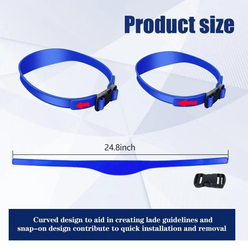 DIY Hair Trimming Template Haircut Band Breathable Curved  Silicone Home Hair Trimming Guide for Boys Men