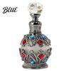 Flacone Profumo Ricaricabile 15ML Flacone Lusso Vintage Olio Essenziale & Fragranza Contenitore Profumo Vuoto in Vetro Stile Arabo di Dubai per Viaggio Compatto