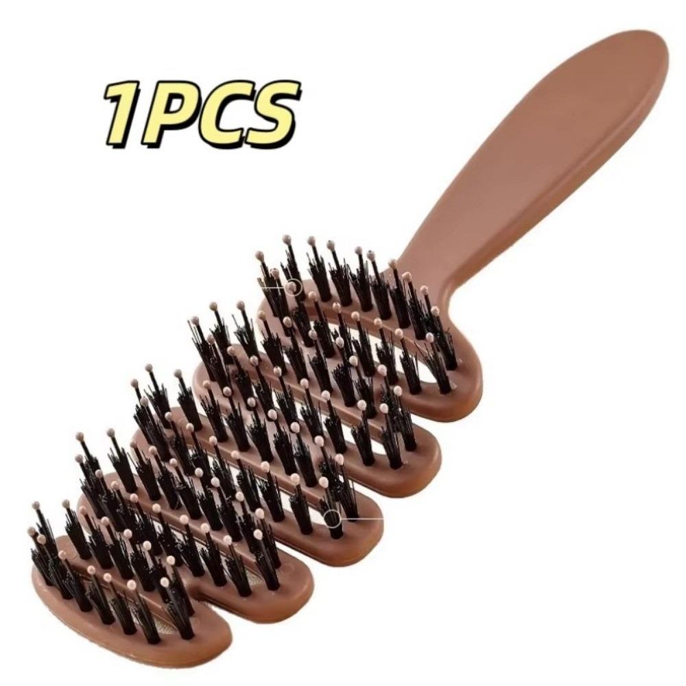 

Natural Hair Brush Boar Bristle Massage Brush New Curly Hairbrush Salon Hairdressing Styling Tools