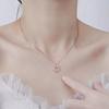 Lucky wreath sterling silver 925 necklace female French designer light luxury niche high sense fashion versatile