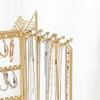 Rotating Jewelry Display Stand Holder Elegant Bracelet and Necklace Rack Shelves