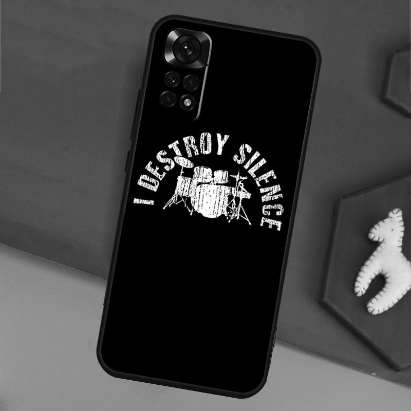 

Drummer Playing Drum Funda For Xiaomi Redmi Note 14 Pro 13 12 11 9 10 9S 10S 11S 12S Redmi 14C 10C 12C 13C Case Redmi Note 9