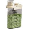 Large Capacity Sealed Grain Storage Tank - Moisture Proof Flour Rice Bucket with Pour Spout Dispenser for Dry Food
